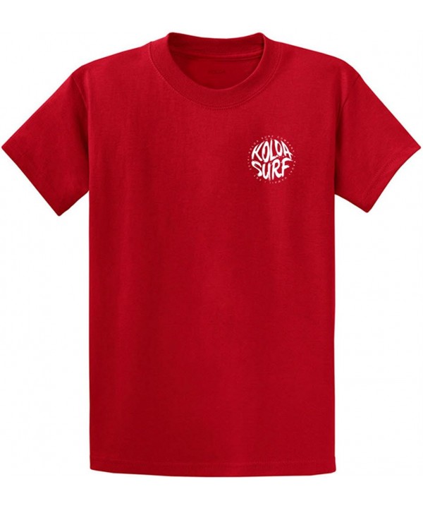 Koloa Circle Heavyweight Cotton T Shirt Red