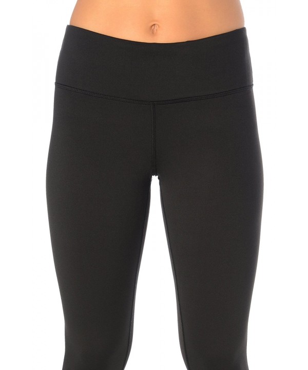 Fleece Lined Leggings - Yoga Pants - Black - C8127YLF29X