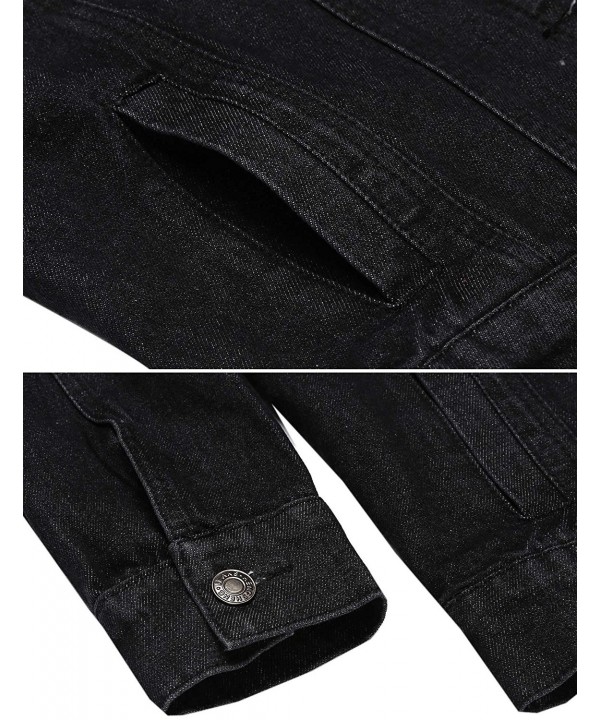 Women's Basic Denim Jean Jacket Classic Truker Jackets - Black ...