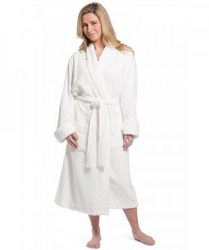 Women's EcoFabric Resort Terry Robe - Full Length - Rolled Cuffs ...