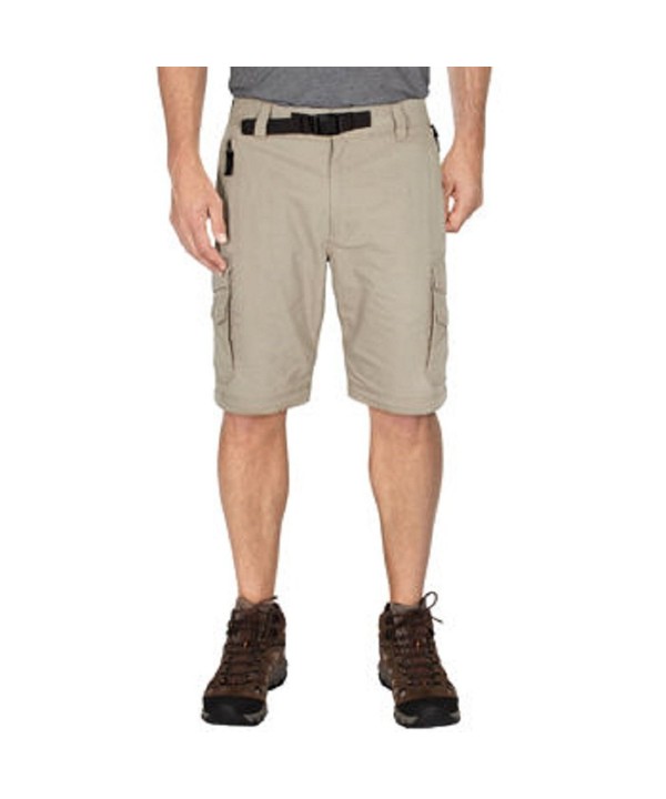 Men's Convertible Cargo Hiking Pants Shorts - Khaki - CC122WOI9B5