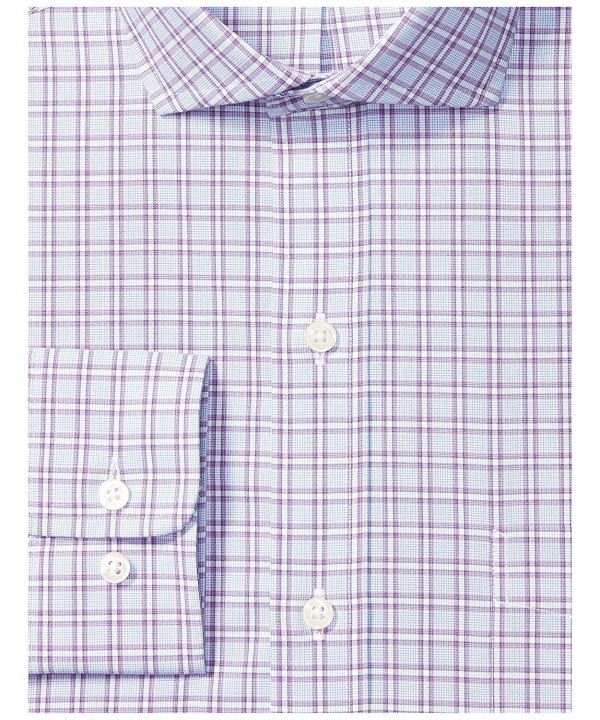 Men's Classic Fit Cutaway-Collar Pattern Non-Iron Dress Shirt With ...