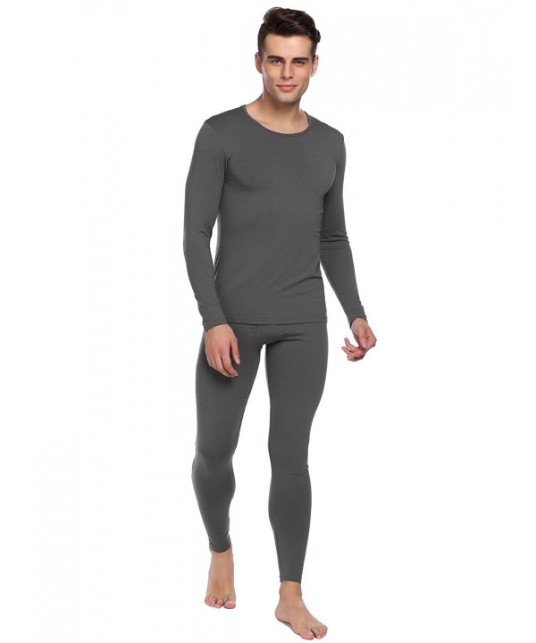 Thermal Underwear Cotton Blend - Lightweight Modal-dark Gray - C9185DWE2EL