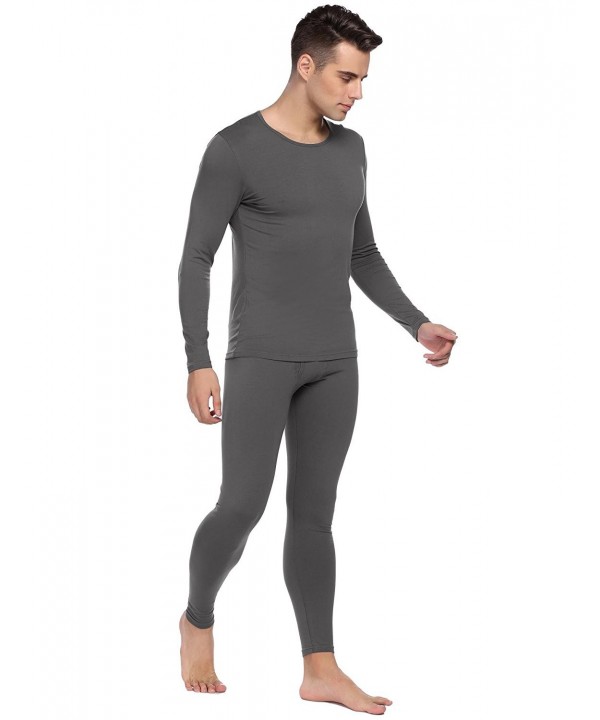 Thermal Underwear Cotton Blend - Lightweight Modal-dark Gray - C9185DWE2EL