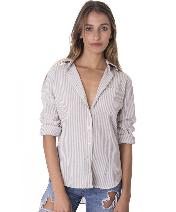 womens casual button down shirts