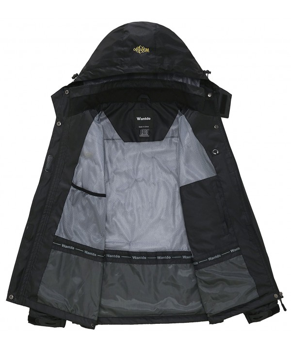 Women's Hooded Outdoor Lightweight Waterproof Rain Jacket Windproof ...