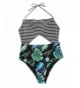 SweatyRocks Womens Printing One Piece Bathing