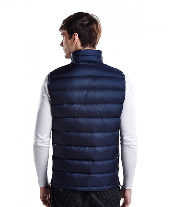 Men's Packable Down Puffer Vest - Navy - CH12BM68RH5