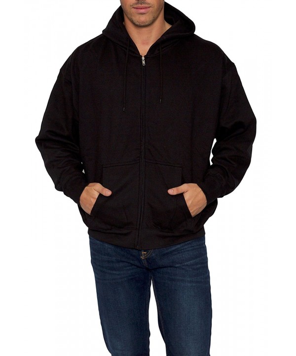 Woman's Classic Full Zip Fleece Hoodie - Black - CR12NZ01Y85