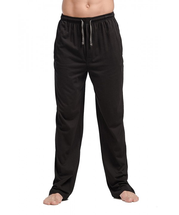 CYZ Men's 100% Cotton Jersey Knit Pajama Pants/Lounge Pants With ...
