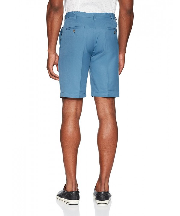 Men's Cool 18 Pro Classic Fit Stretch Solid Pleat Front Short - Teal ...