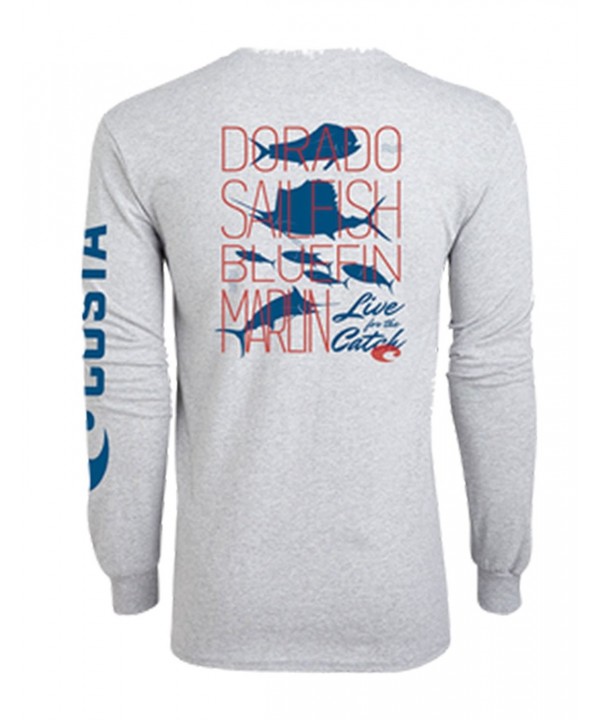 Costa Del Mar Men's Offshore Long Sleeve Shirt - Gray - CN180UIU764