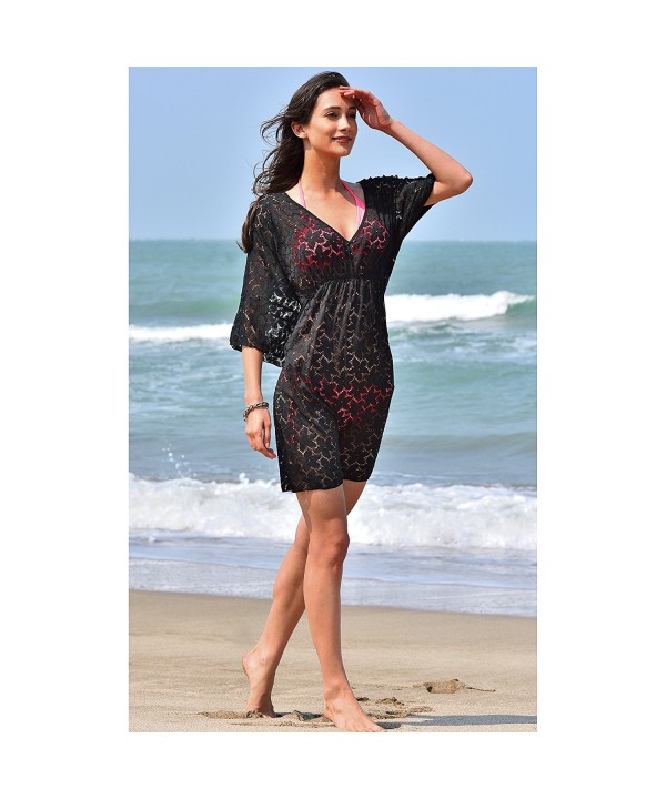 black lace swimsuit cover up