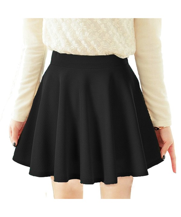 Womens Lady Sweet Short Princess Skirt Pleated Mini Skirt - Black ...