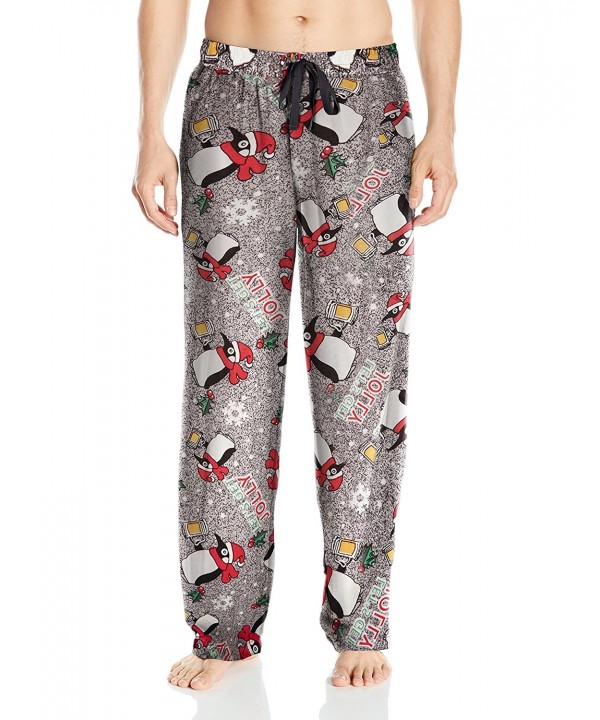 Men's Holiday Microfleece Pajama Pant - Let's Get Jolly - C1185SQ8K8L
