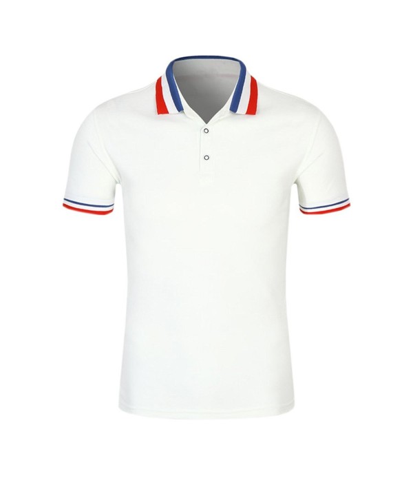 Men's Pique 100% Cotton Polo Shirts- 5 Solid Colors - Maroon - CS12O85ZUPR
