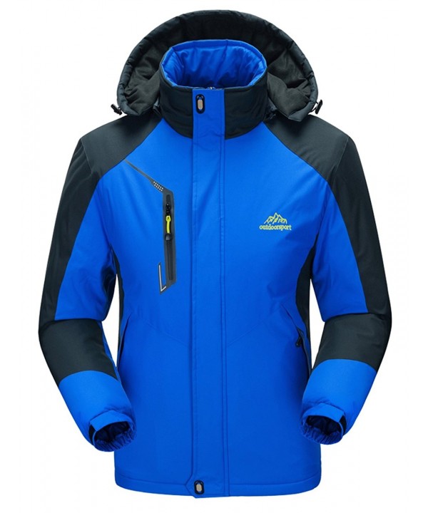Mens Winter Fleece Snow Coat Mountain Jacket - S-sapphire Blue ...