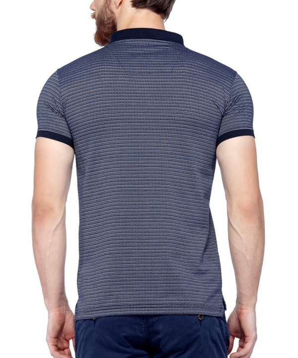 Men's Matty Polo T-Shirt - Navy - CB17YW8W73Z