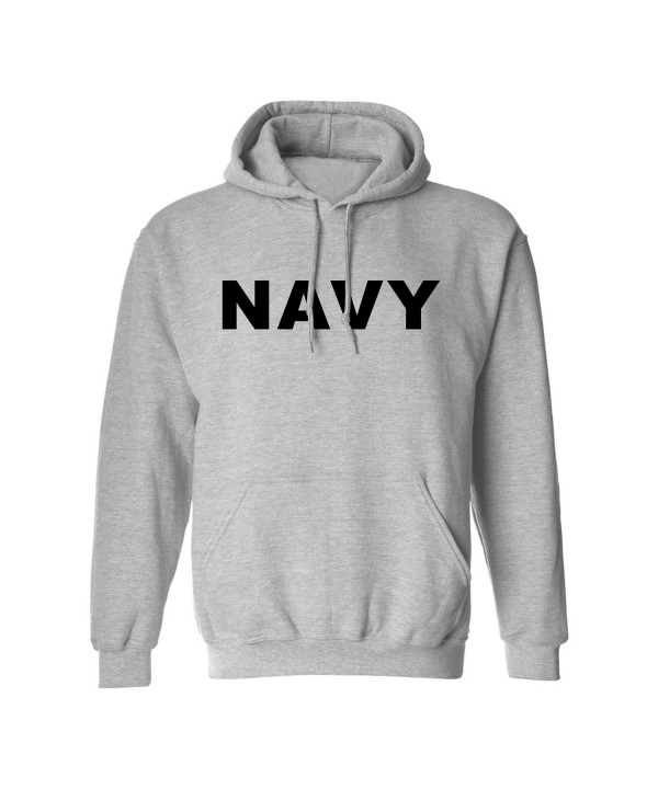 NAVY Hooded Sweatshirt in Gray - CV112KJ46H9