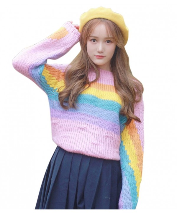 CRB Fashion Rainbow Pullover Sweater