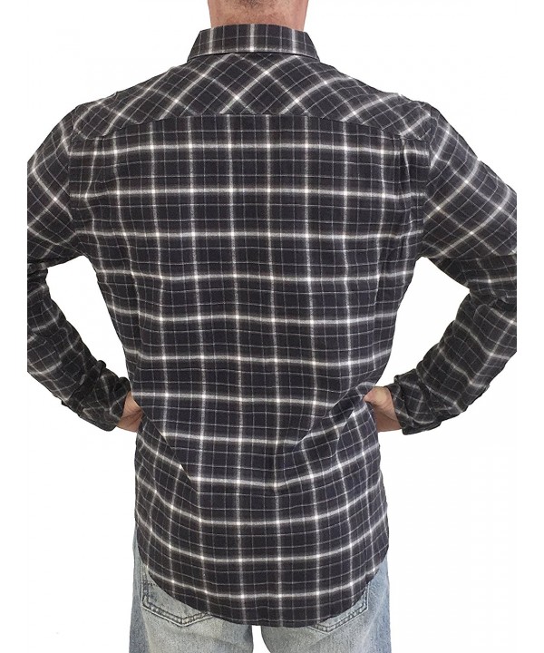 Men's 100% Cotton Long Sleeve Casual and Comfortable Flannel/Plaid ...