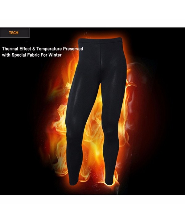 Men's Thermal Underwear Tights Leggings Base Layer Compression Pants ...