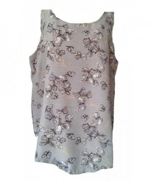 Sleeveless Taupe Tunic Vest Top Fully Lined With Butterfly Print. Sizes ...