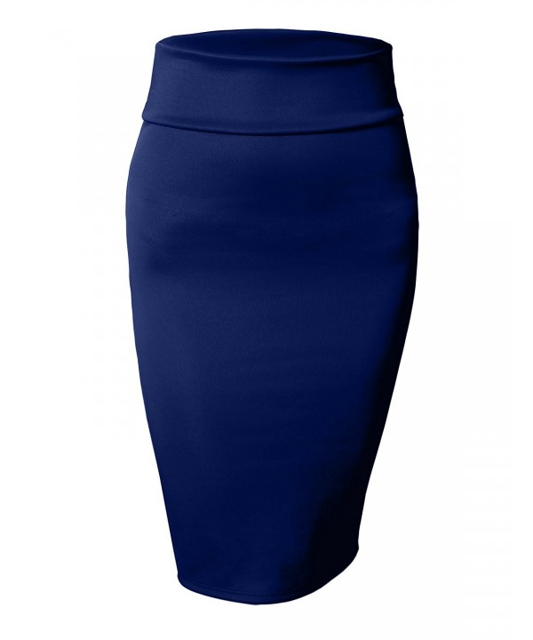 Women's Stretch Bodycon Midi Office Pencil Skirt Made In USA - Newsk10 ...